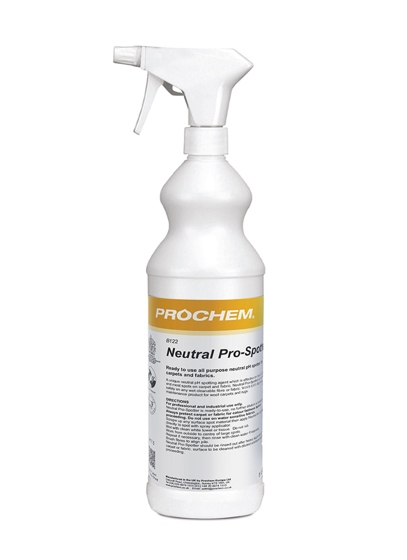 Prochem B122-01 Neutral Pro-Spotter W/ Spray Single 1 Litre bottle