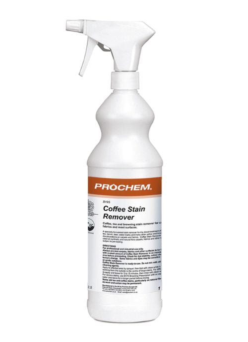 Prochem B195-01 Coffee Stain Remover W/ Spray 1 Litre