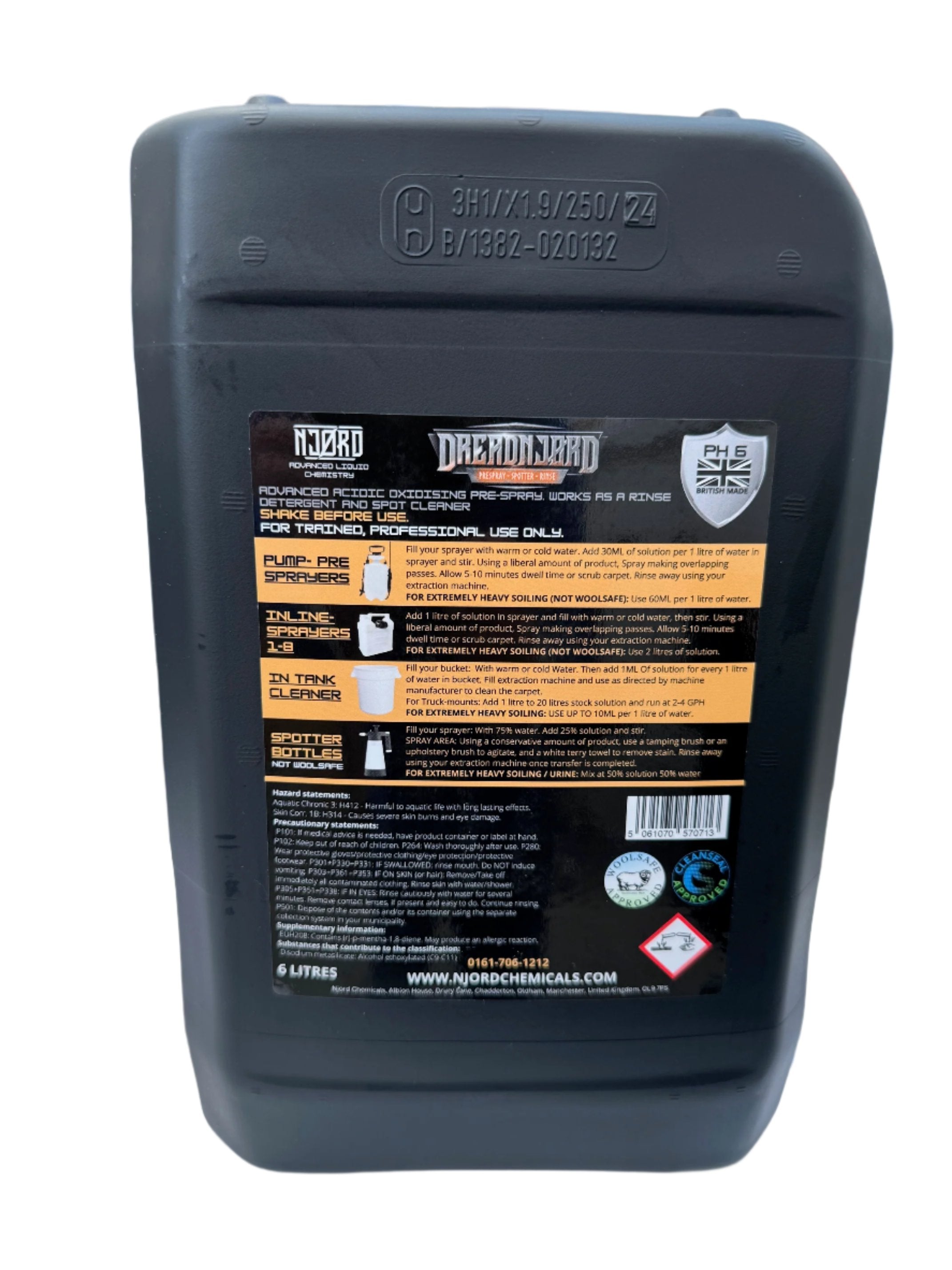 NJORD DREADNJORD - All in One - Prespray, Spotter, Rinse 6L